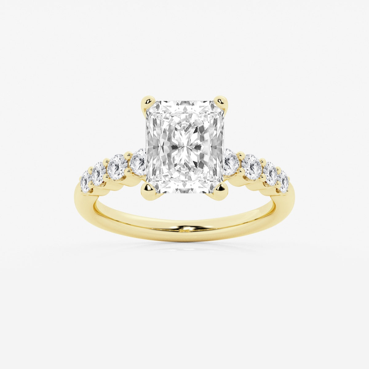 Elara - Graduated Side Stones Engagement Ring