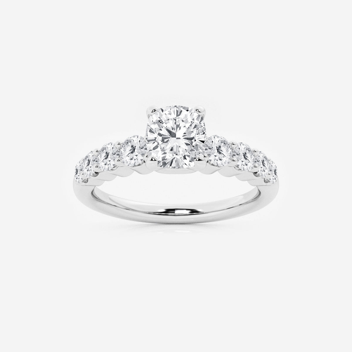 Elara - Graduated Side Stones Engagement Ring