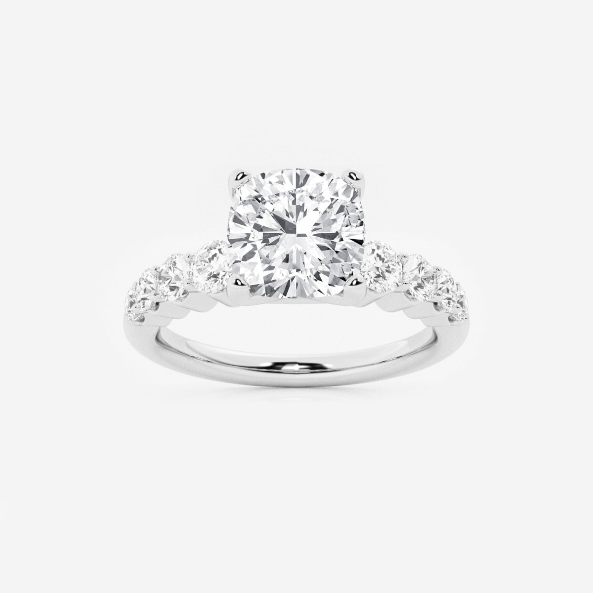 Elara - Graduated Side Stones Engagement Ring