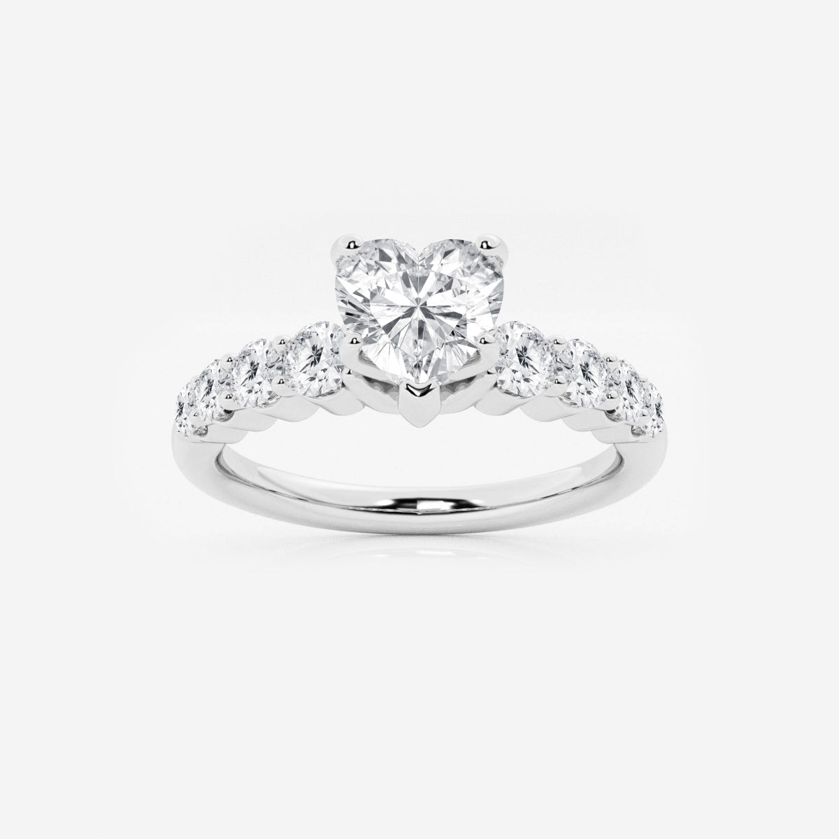 Elara - Graduated Side Stones Engagement Ring