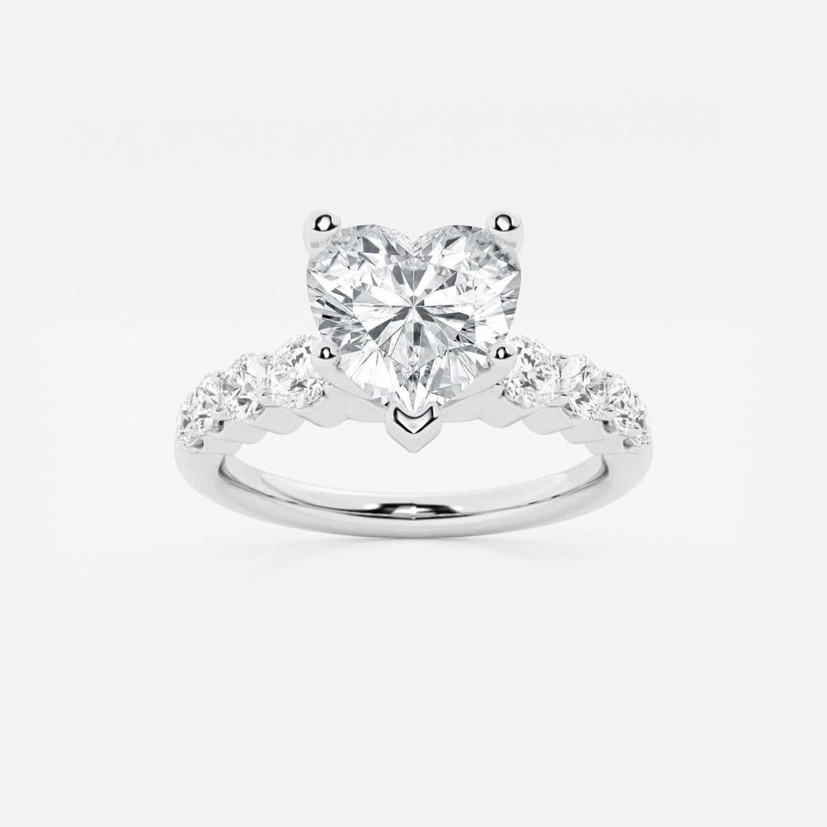 Elara - Graduated Side Stones Engagement Ring