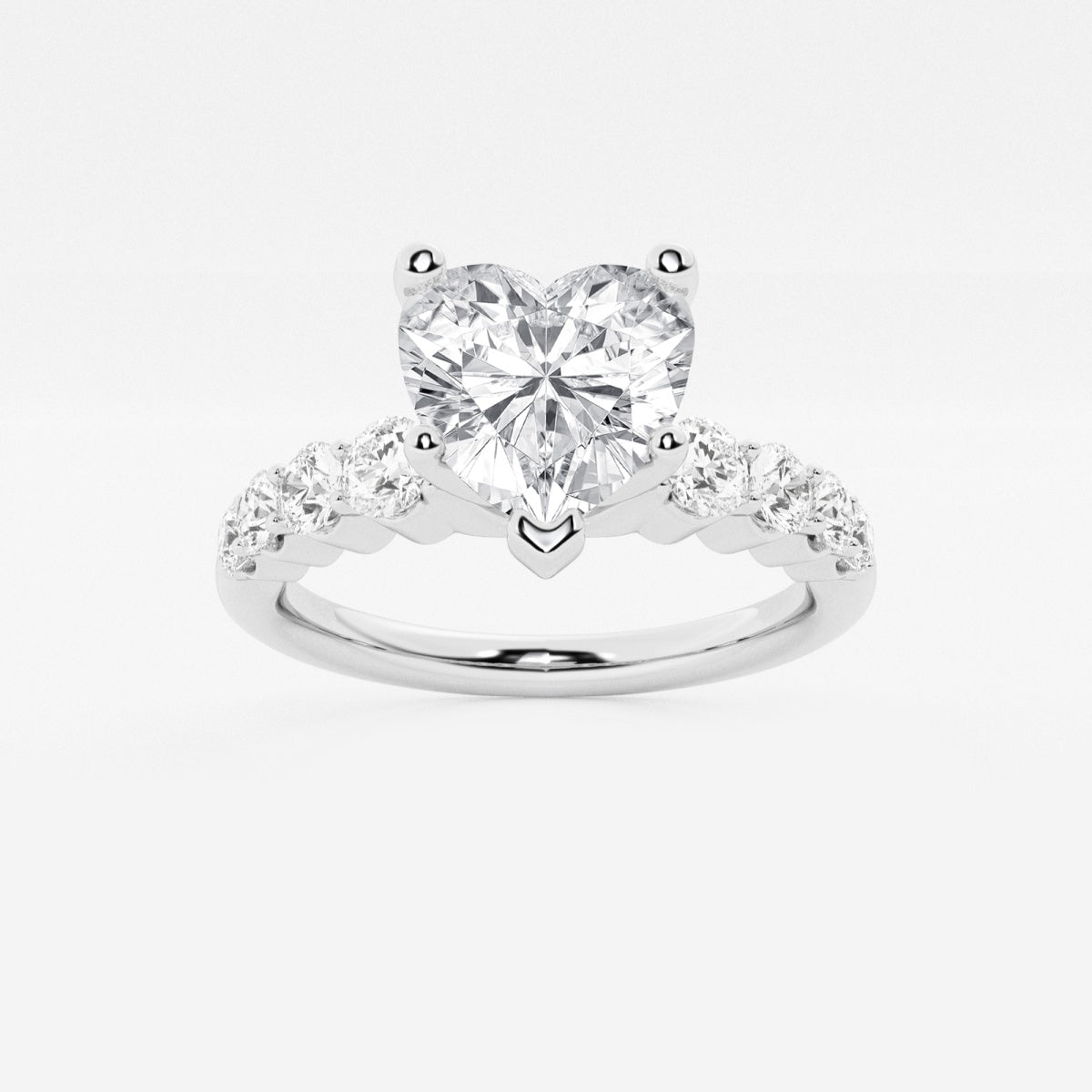 Elara - Graduated Side Stones Engagement Ring