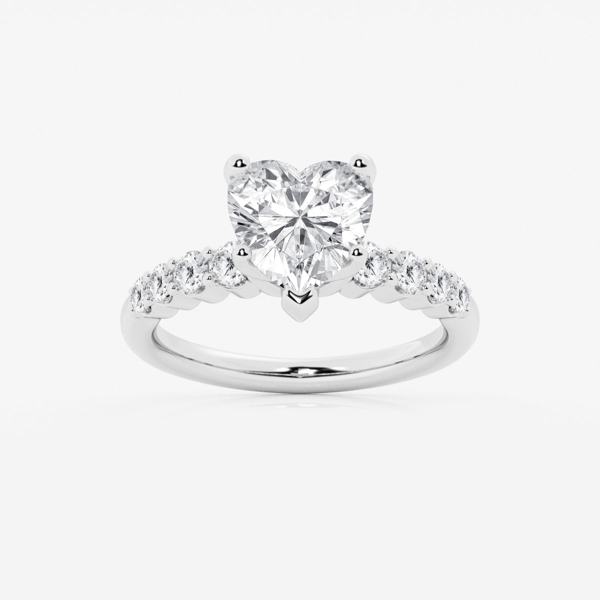 Elara - Graduated Side Stones Engagement Ring