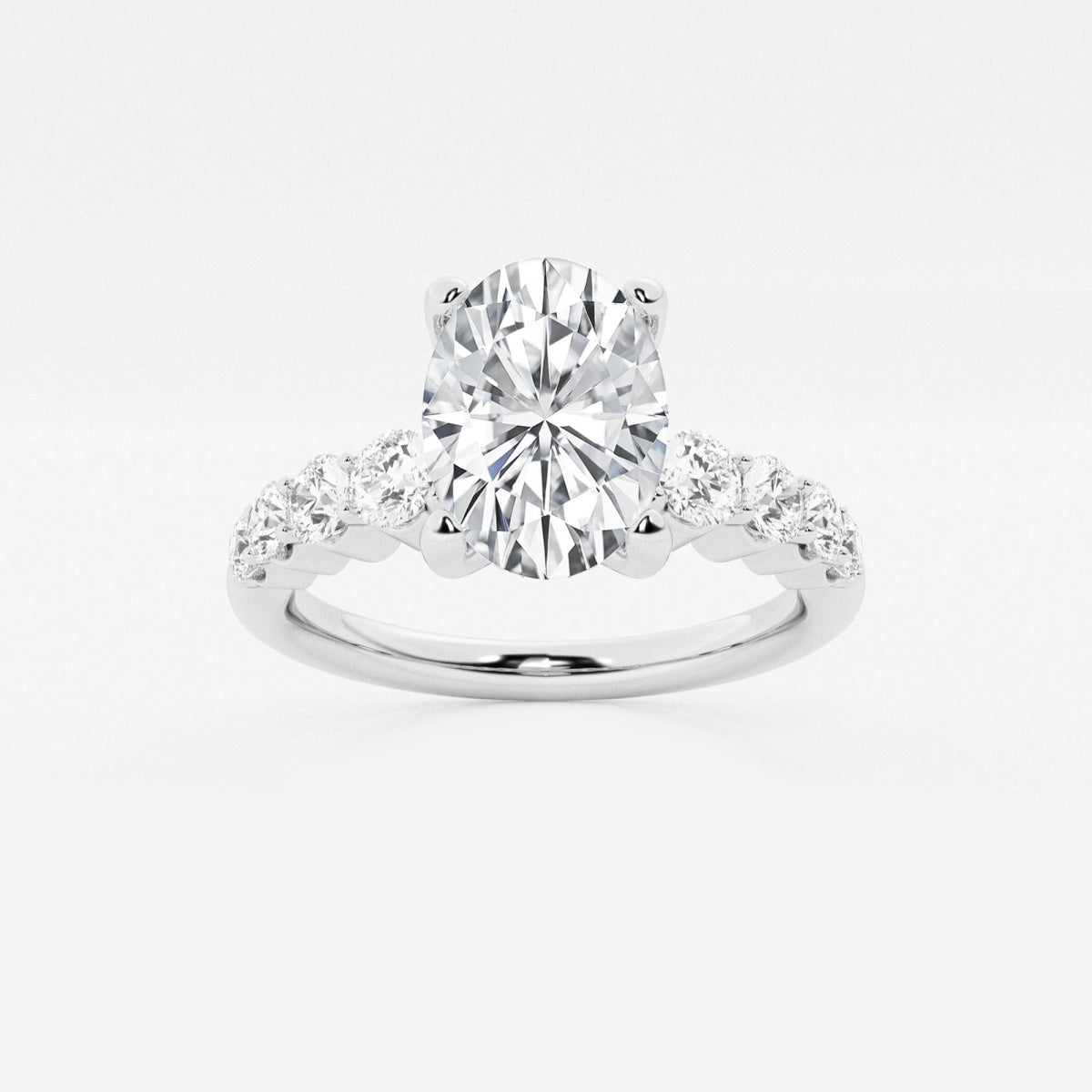 Elara - Graduated Side Stones Engagement Ring