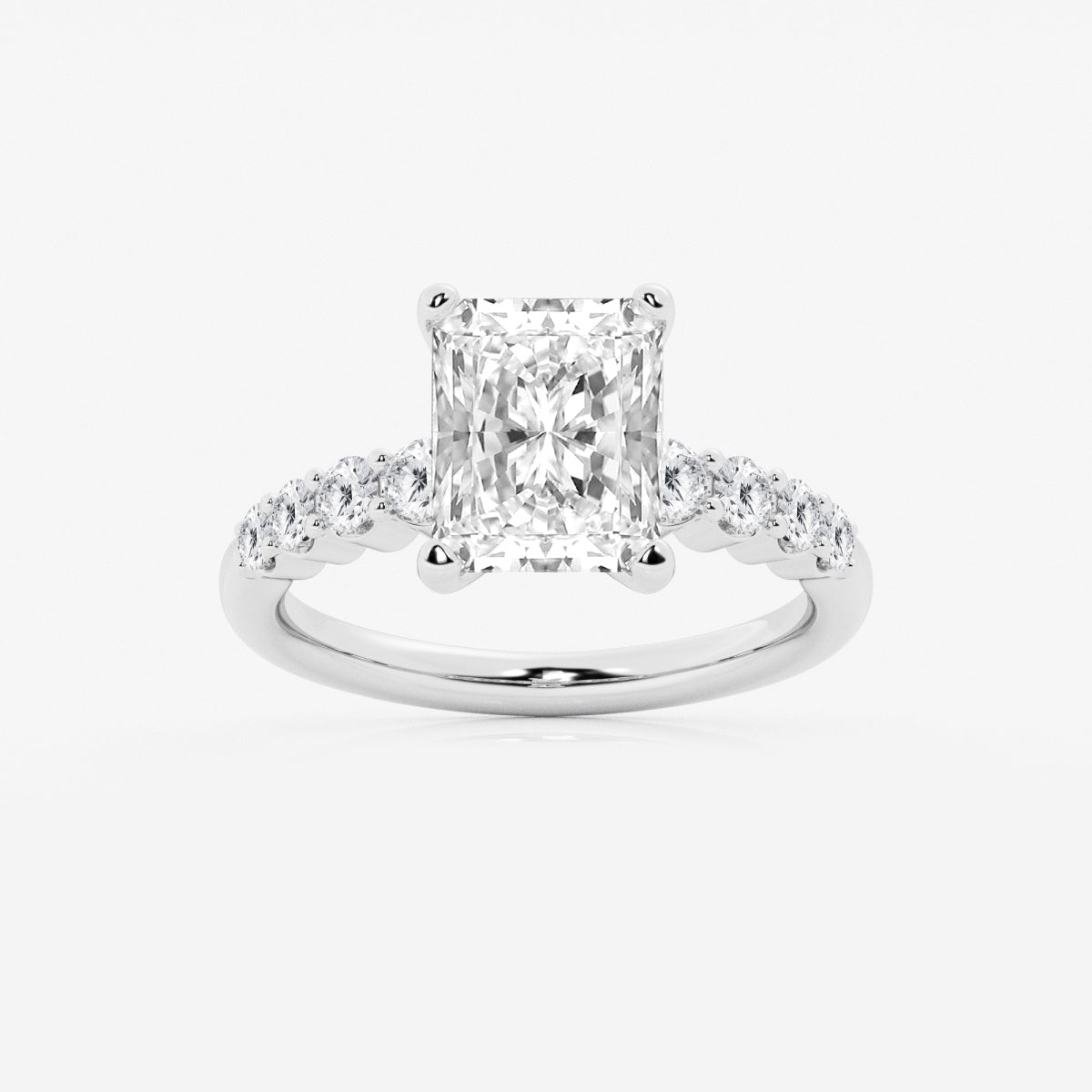 Elara - Graduated Side Stones Engagement Ring