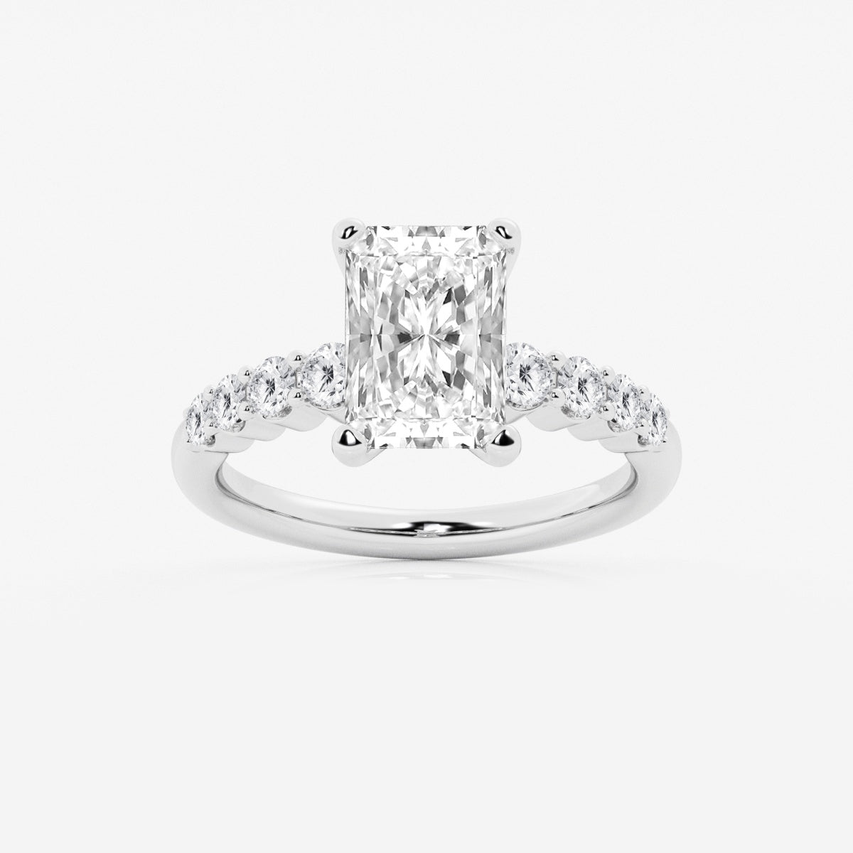 Elara - Graduated Side Stones Engagement Ring