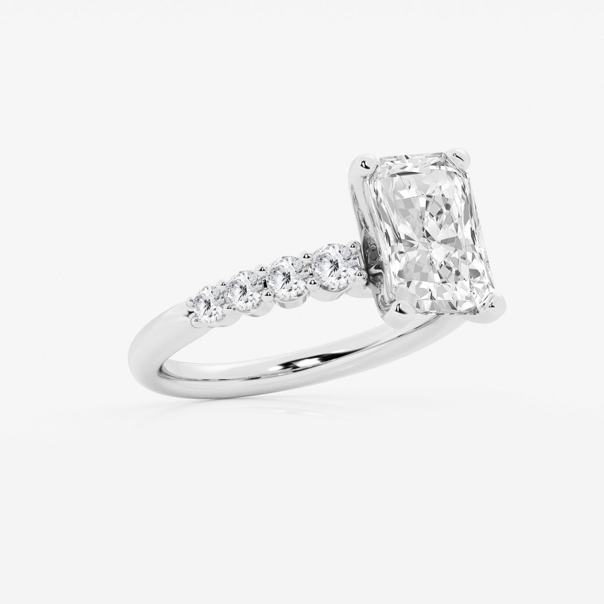 Elara - Graduated Side Stones Engagement Ring