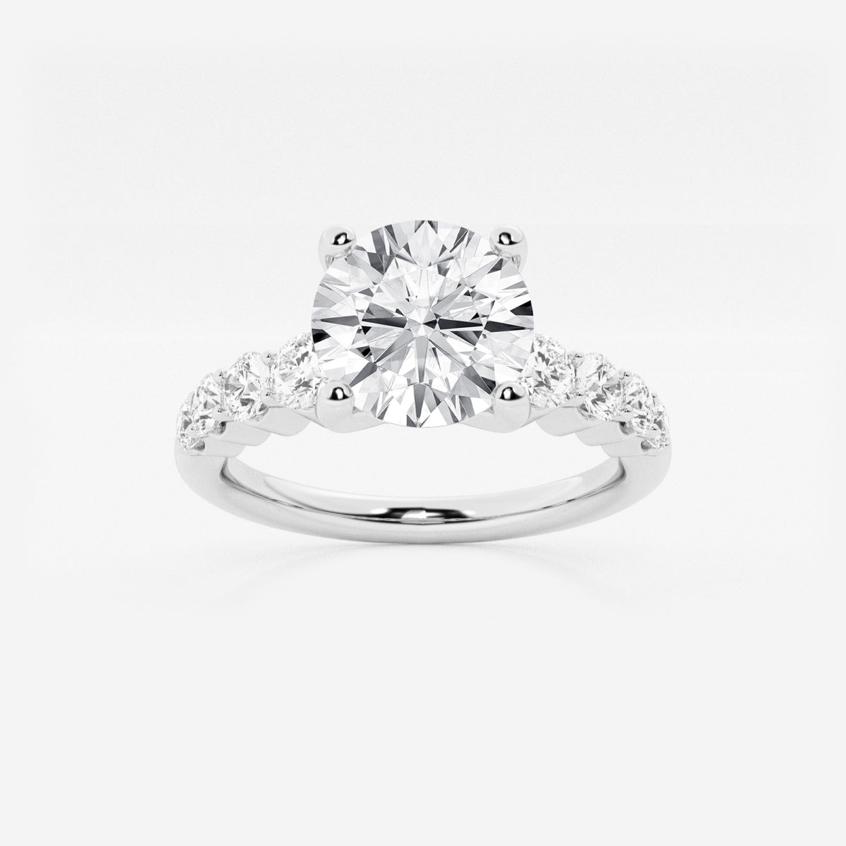 Elara - Graduated Side Stones Engagement Ring