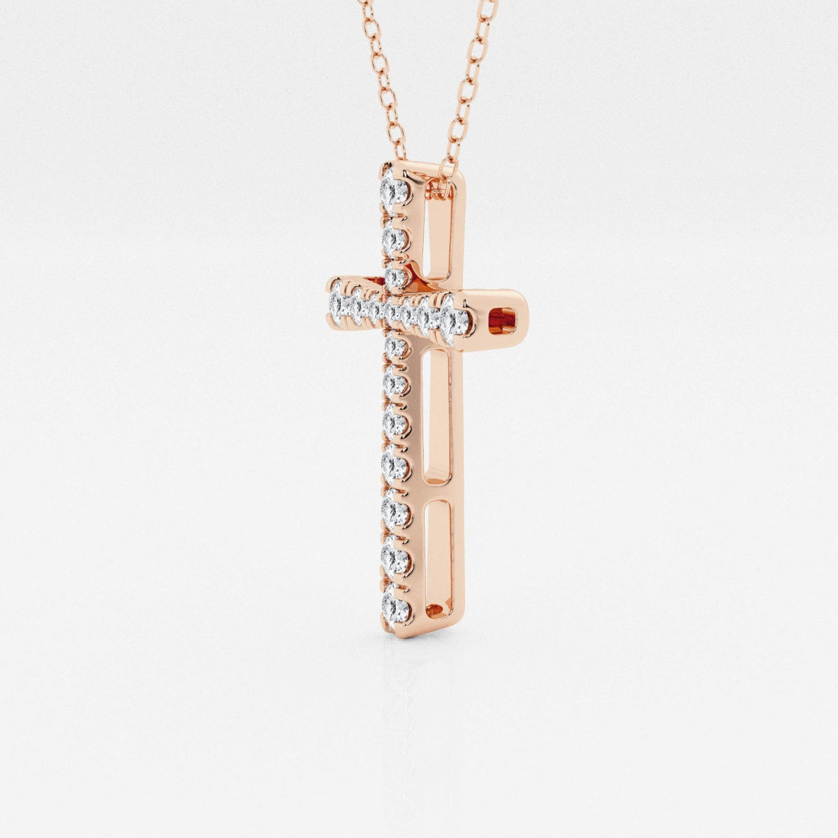 Eleanor - Intricate Pave Cross Design Necklaces