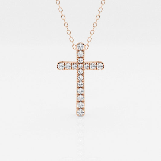 Eleanor - Intricate Pave Cross Design Necklaces