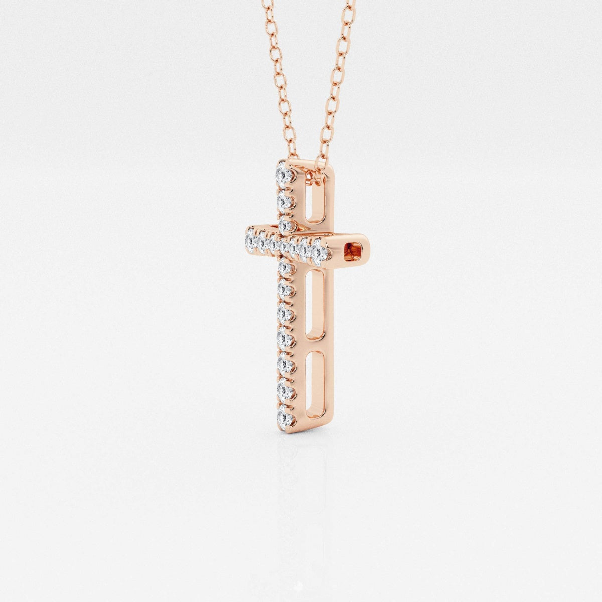 Eleanor - Intricate Pave Cross Design Necklaces