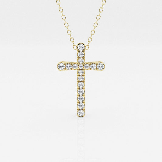 Eleanor - Intricate Pave Cross Design Necklaces