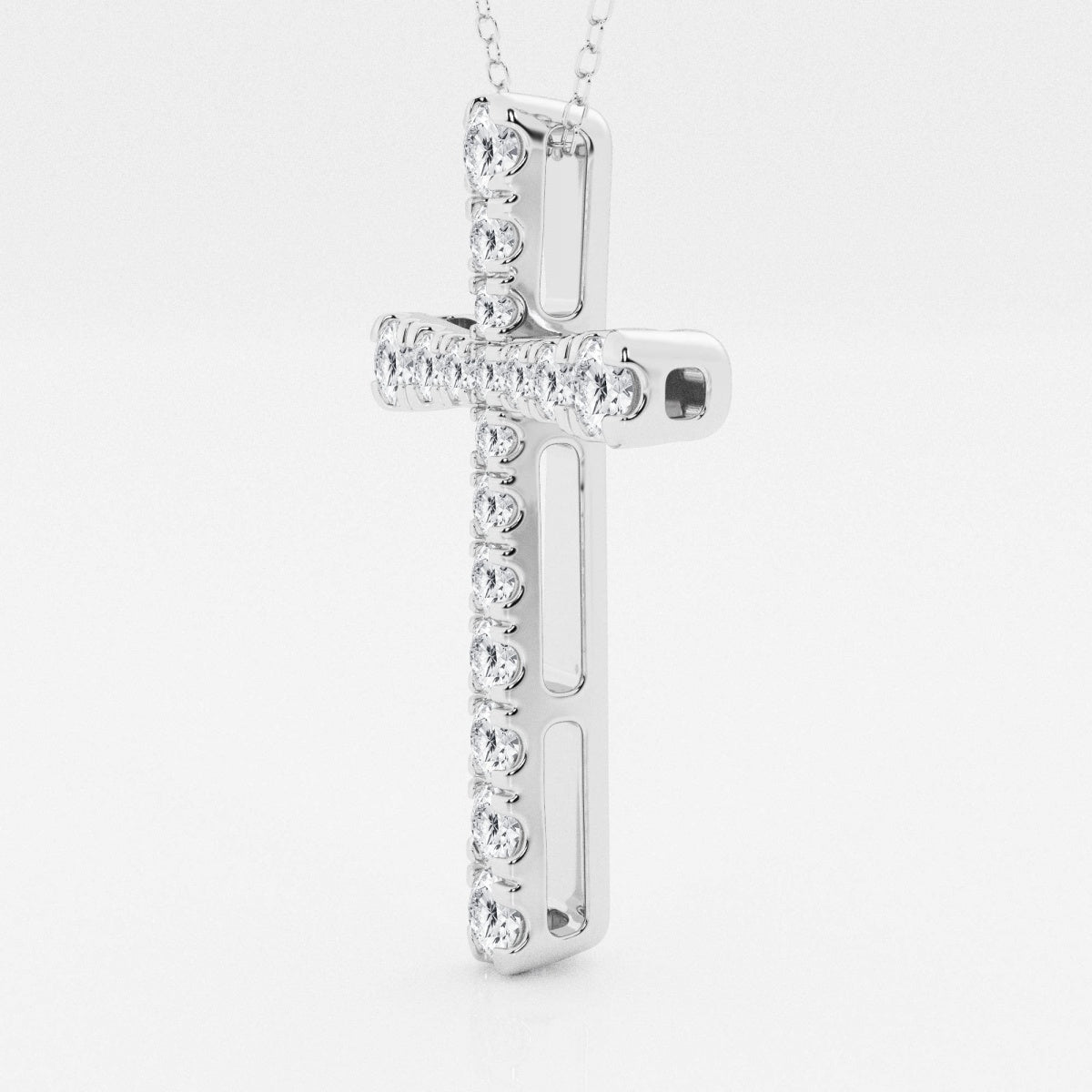 Eleanor - Intricate Pave Cross Design Necklaces