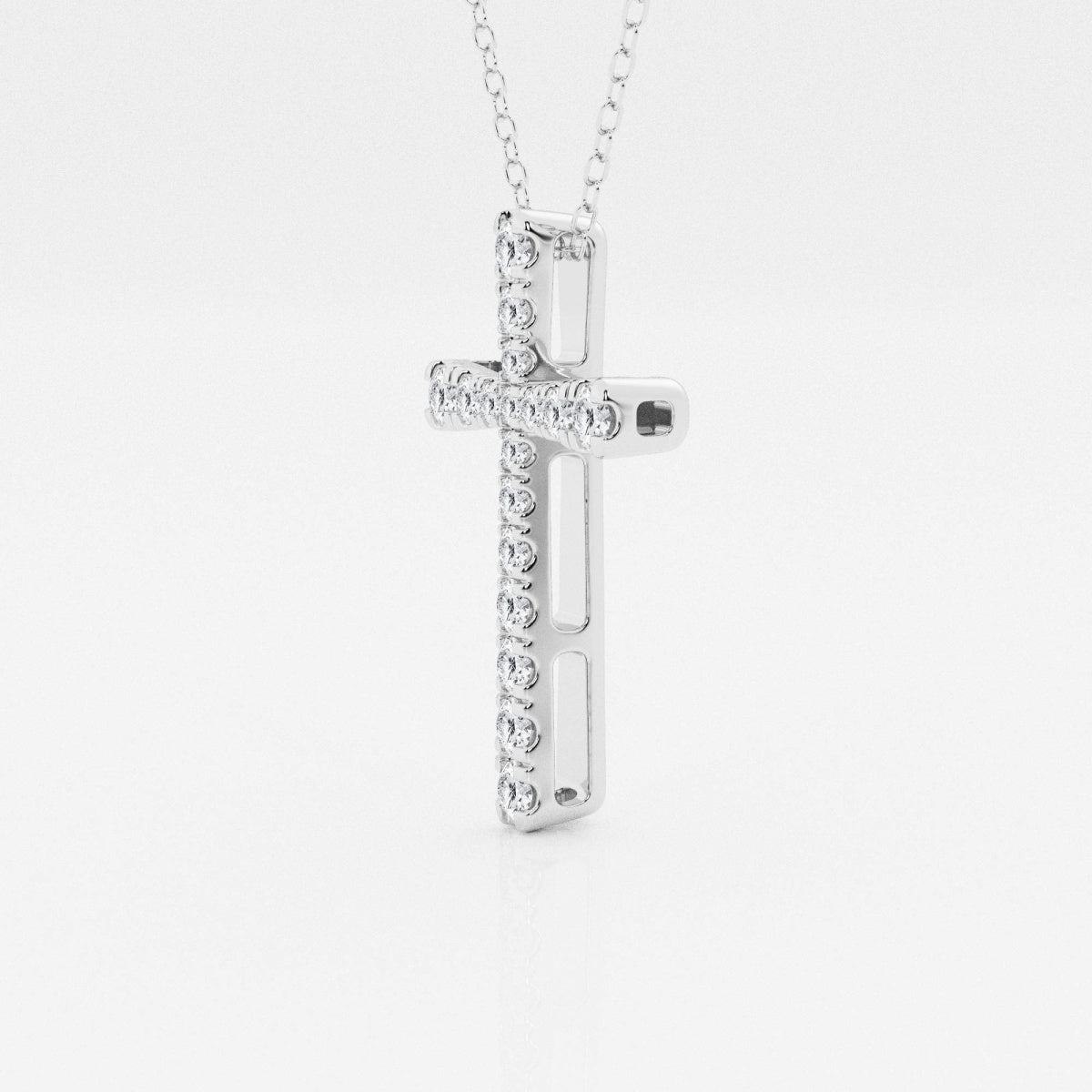 Eleanor - Intricate Pave Cross Design Necklaces