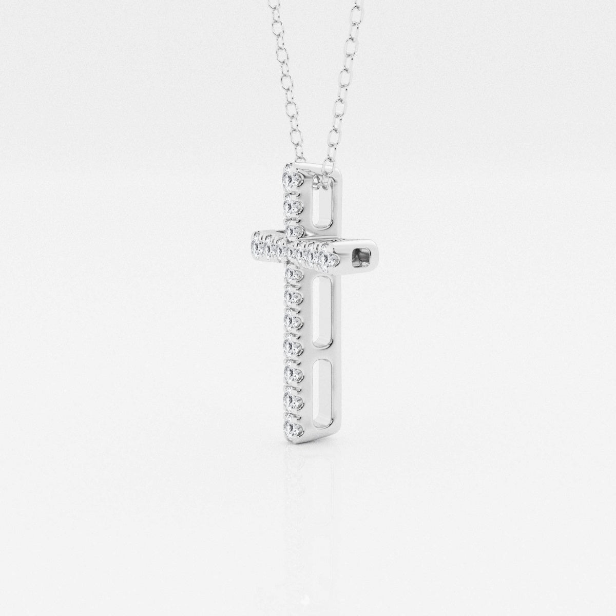 Eleanor - Intricate Pave Cross Design Necklaces