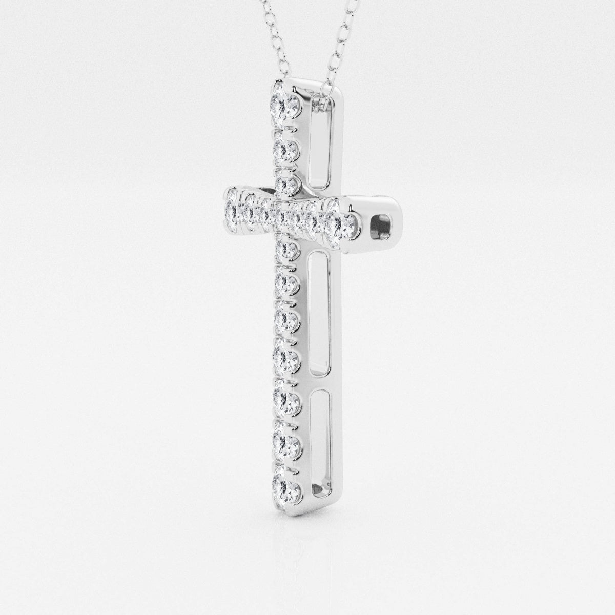 Eleanor - Intricate Pave Cross Design Necklaces