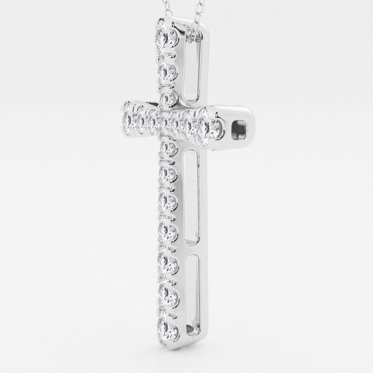 Eleanor - Intricate Pave Cross Design Necklaces