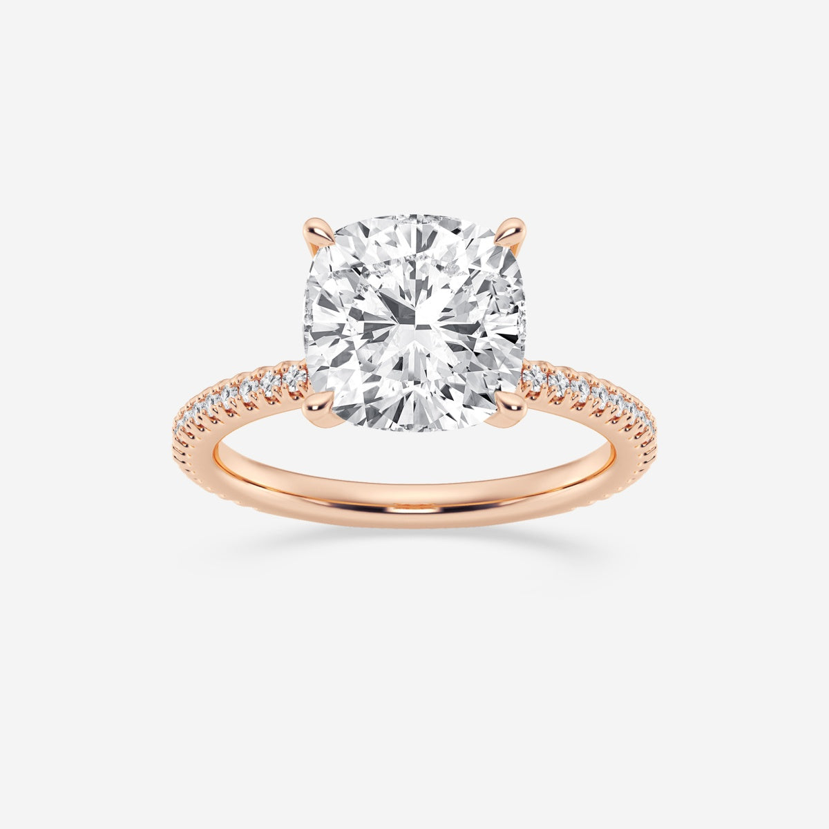 Eliana - Draping Hidden Halo Engagement Ring