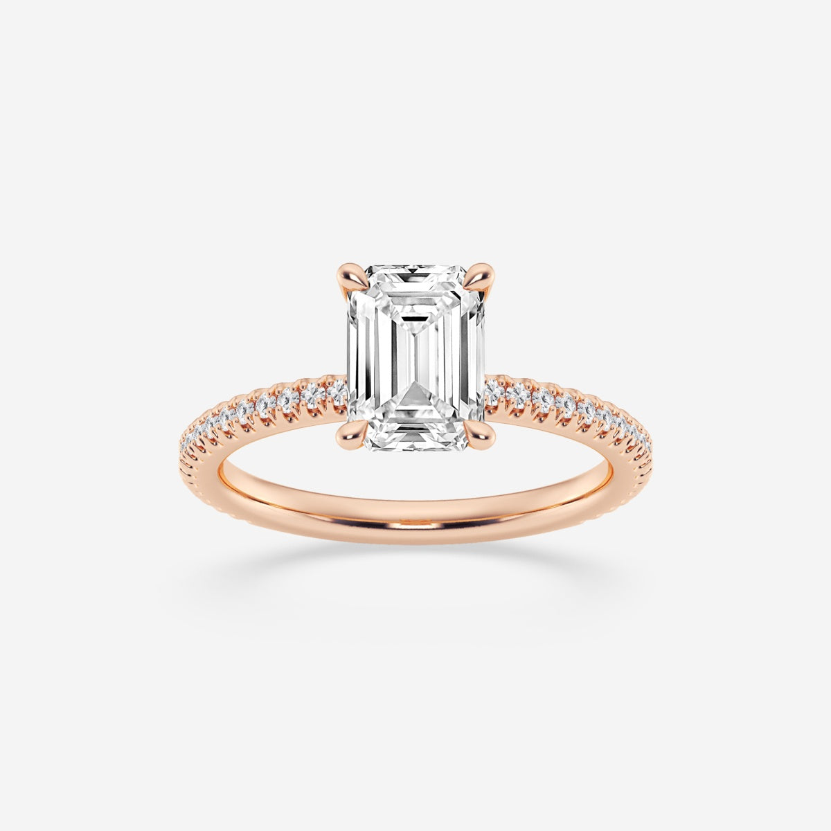 Eliana - Draping Hidden Halo Engagement Ring