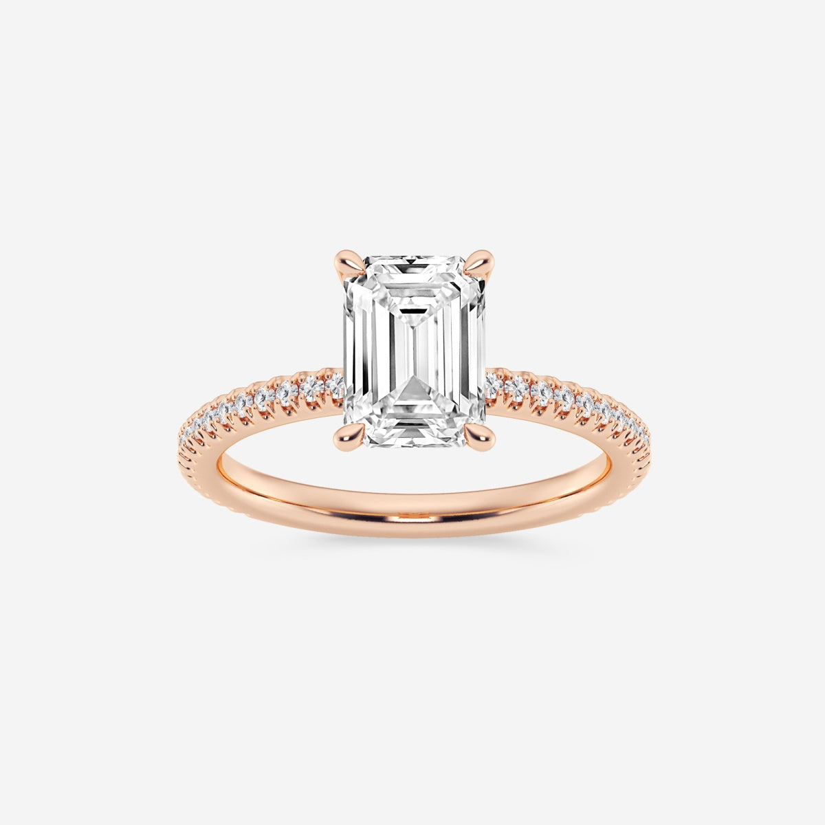 Eliana - Draping Hidden Halo Engagement Ring