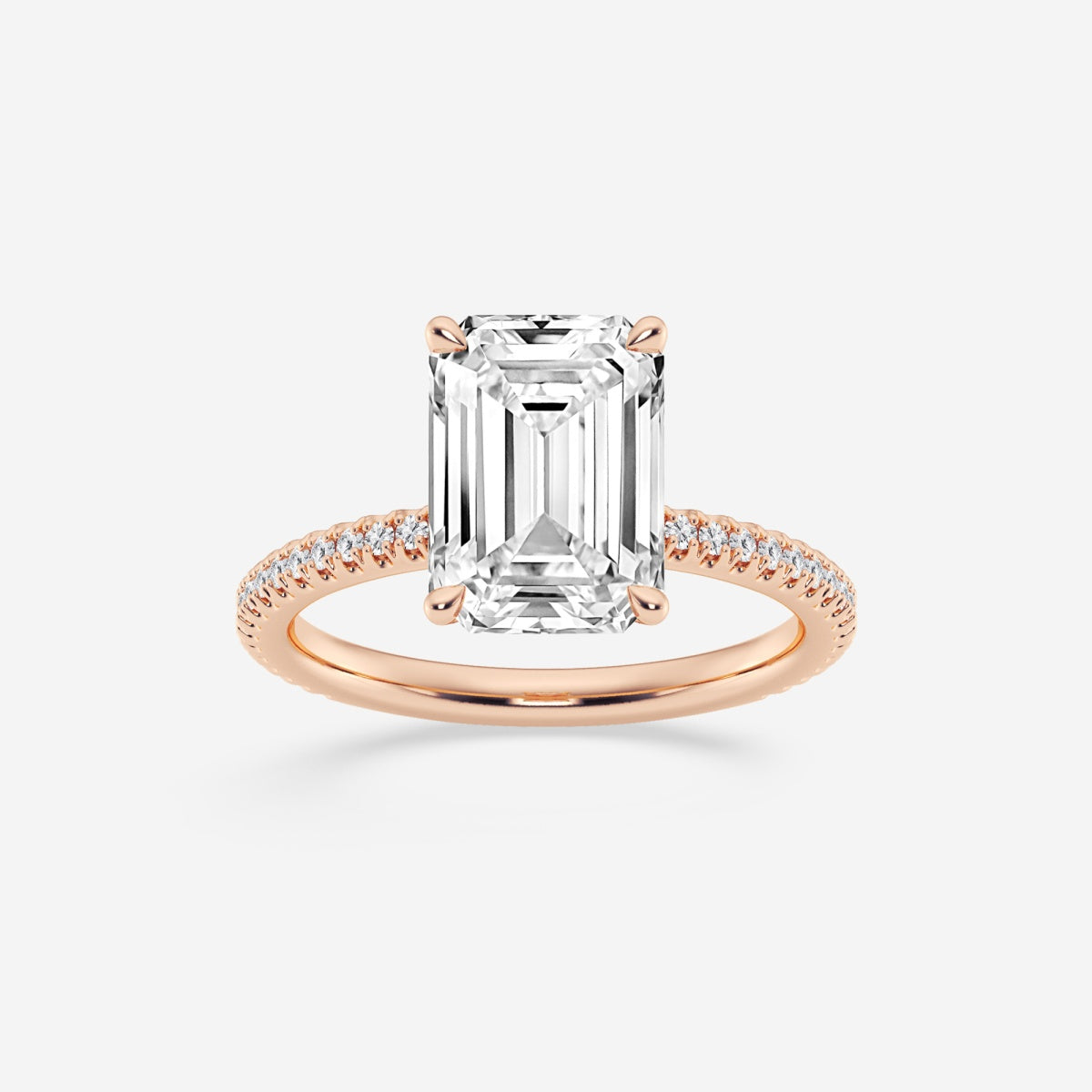 Eliana - Draping Hidden Halo Engagement Ring