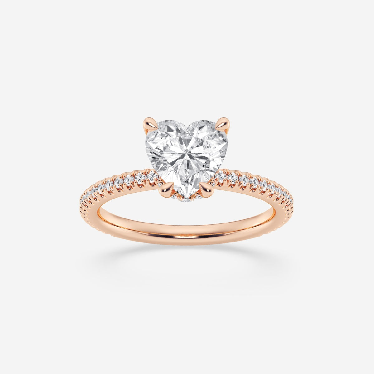 Eliana - Draping Hidden Halo Engagement Ring