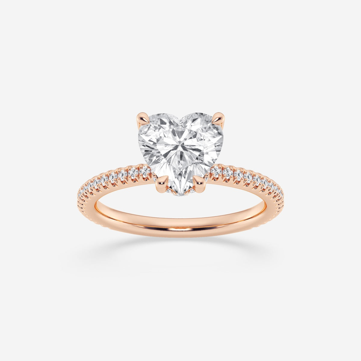 Eliana - Draping Hidden Halo Engagement Ring