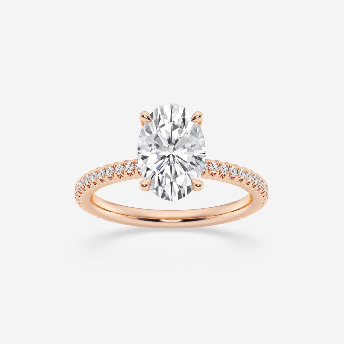 Eliana - Draping Hidden Halo Engagement Ring