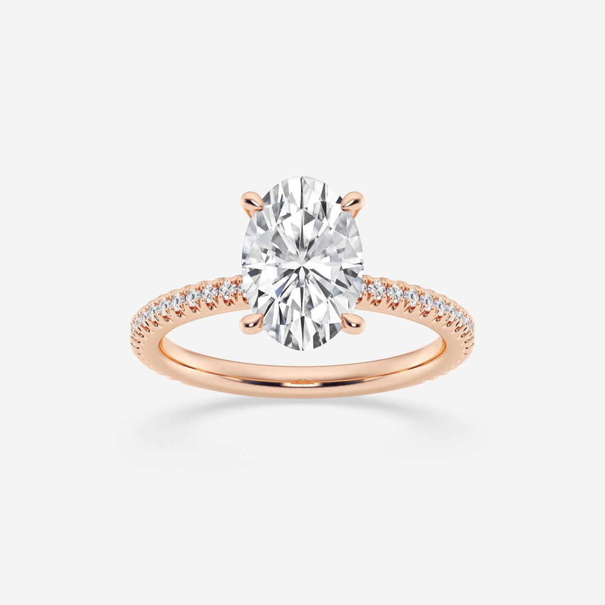 Eliana - Draping Hidden Halo Engagement Ring