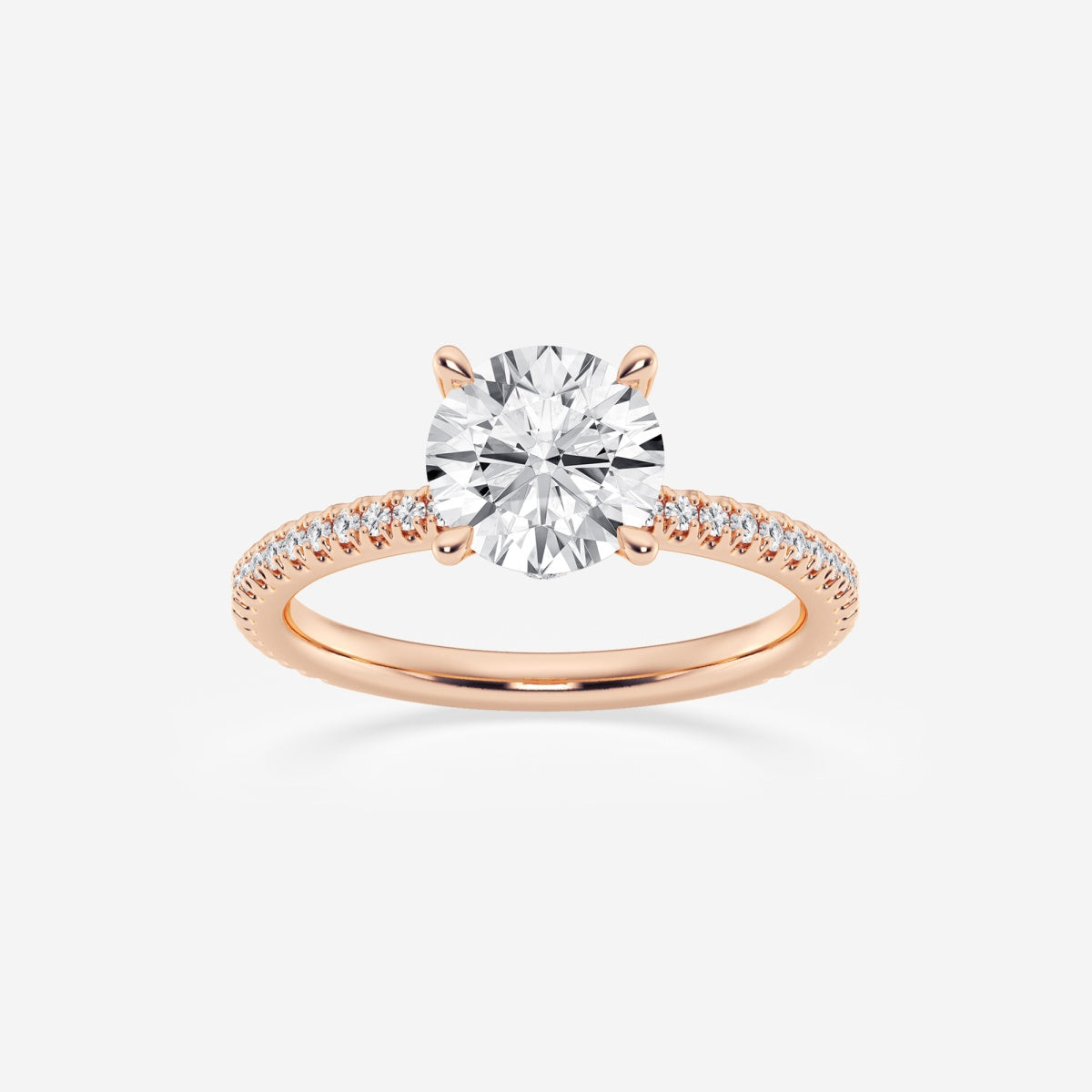 Eliana - Draping Hidden Halo Engagement Ring