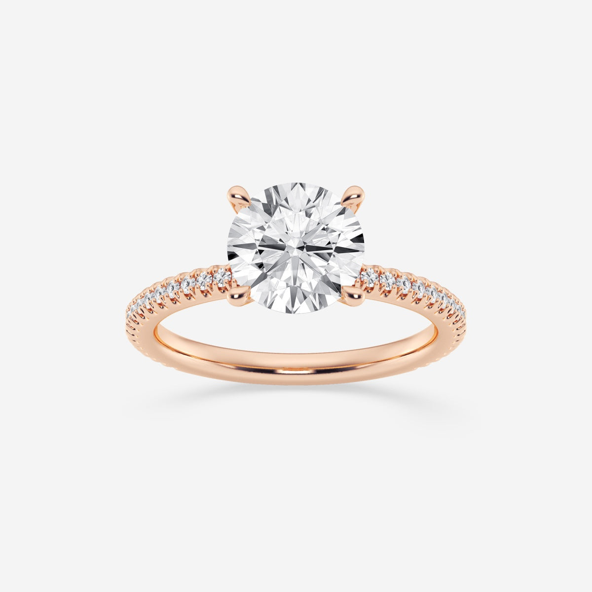 Eliana - Draping Hidden Halo Engagement Ring