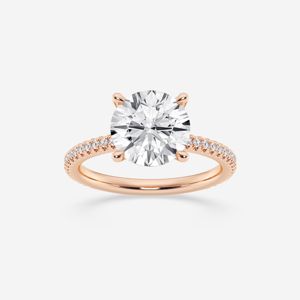 Eliana - Draping Hidden Halo Engagement Ring