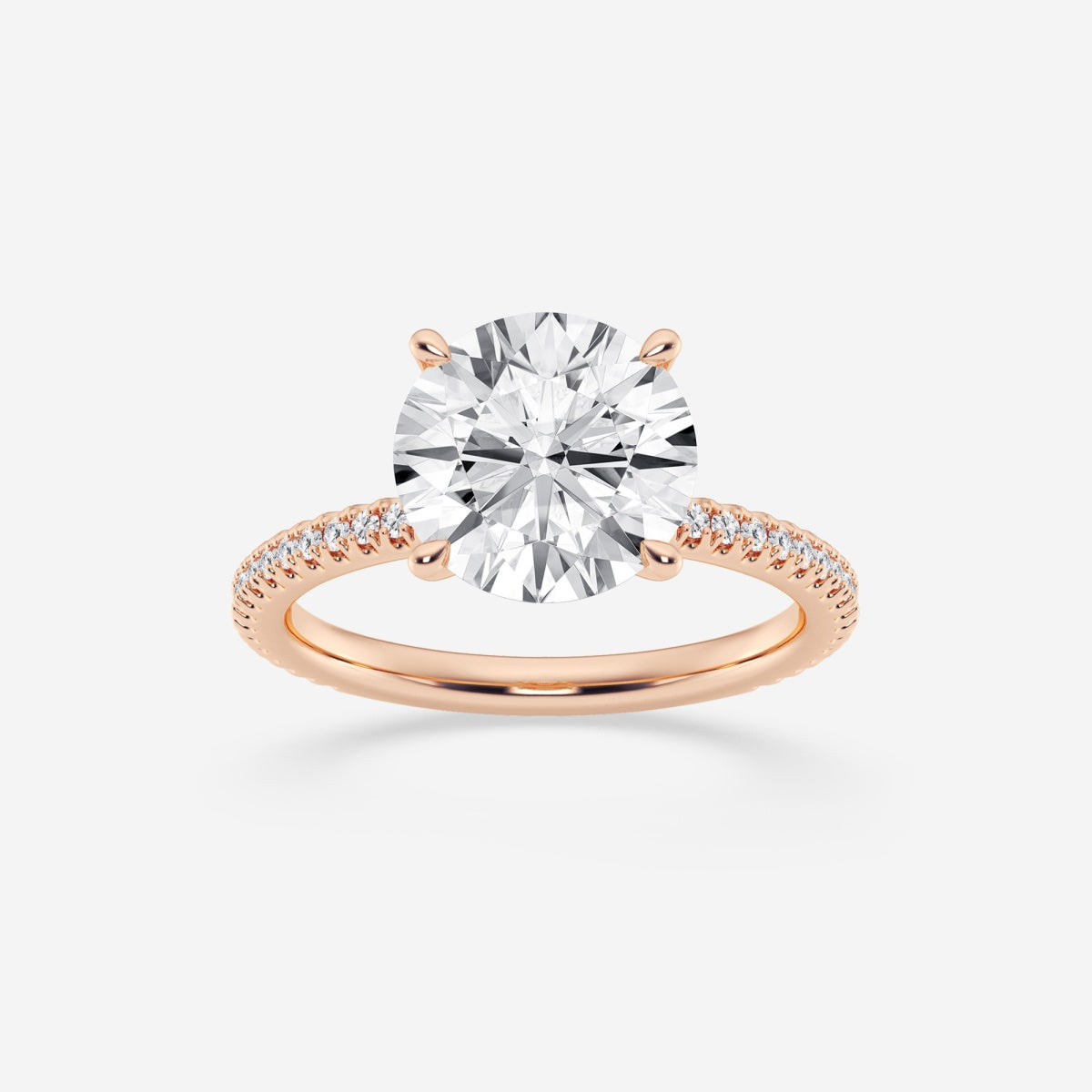 Eliana - Draping Hidden Halo Engagement Ring