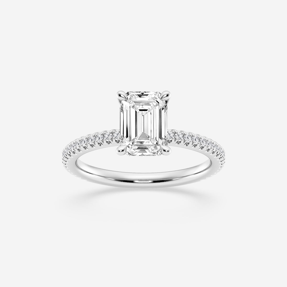 Eliana - Draping Hidden Halo Engagement Ring