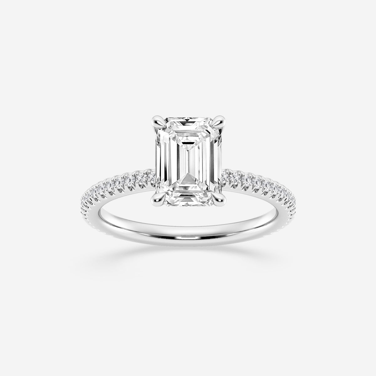 Eliana - Draping Hidden Halo Engagement Ring