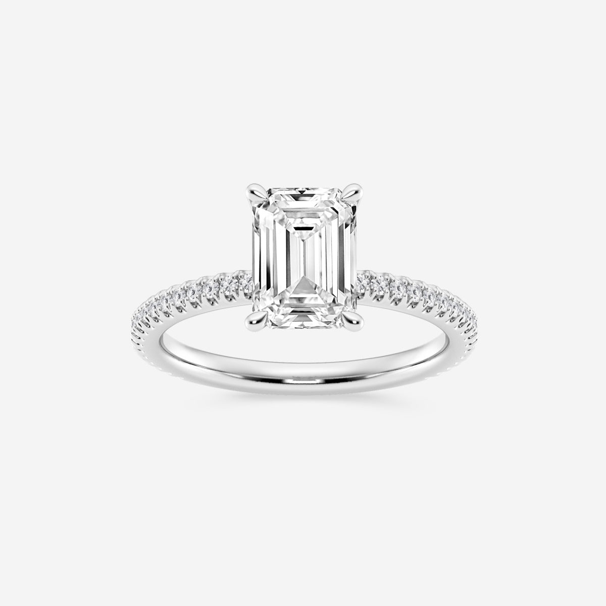 Eliana - Draping Hidden Halo Engagement Ring