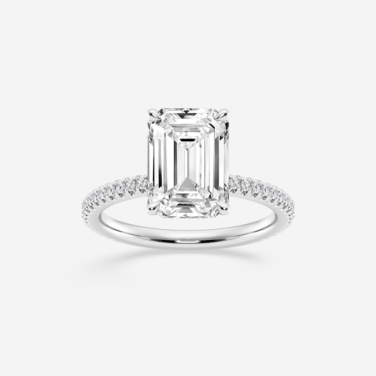 Eliana - Draping Hidden Halo Engagement Ring