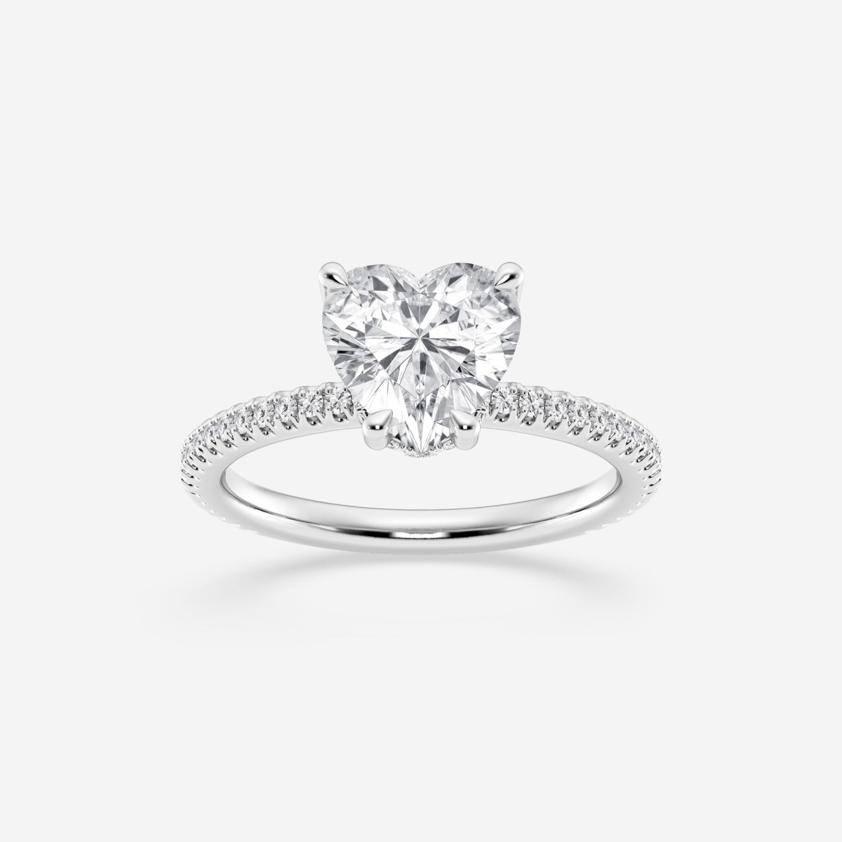 Eliana - Draping Hidden Halo Engagement Ring