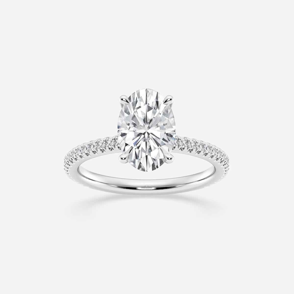 Eliana - Draping Hidden Halo Engagement Ring