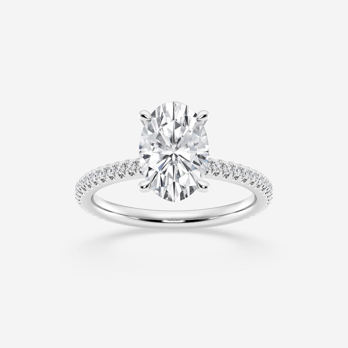 Eliana - Draping Hidden Halo Engagement Ring