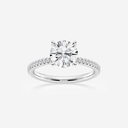 Eliana - Draping Hidden Halo Engagement Ring