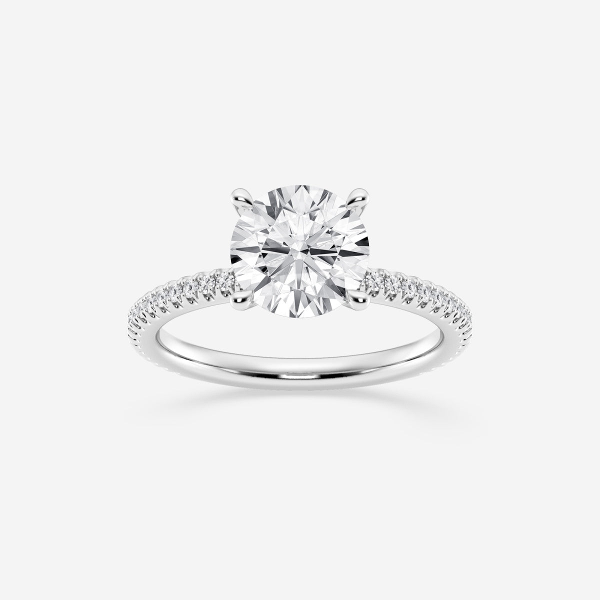 Eliana - Draping Hidden Halo Engagement Ring