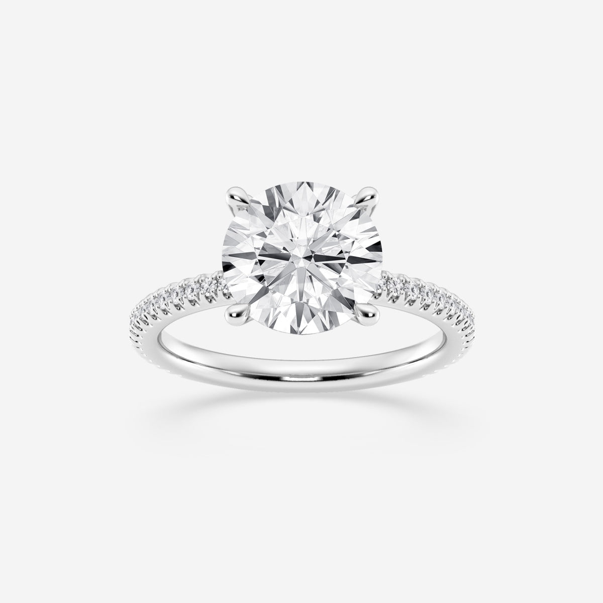 Eliana - Draping Hidden Halo Engagement Ring