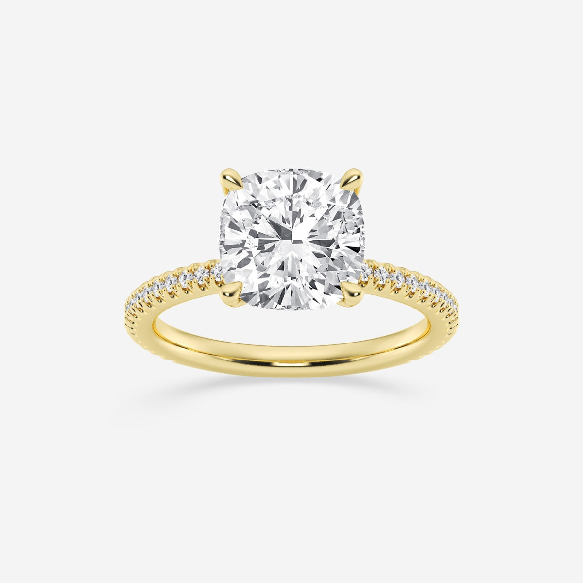 Eliana - Draping Hidden Halo Engagement Ring