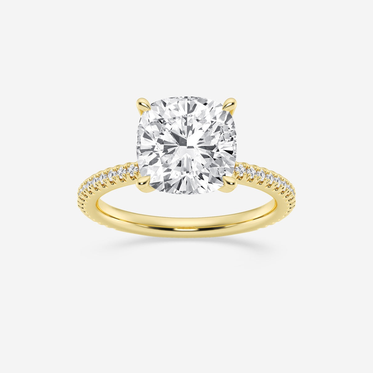 Eliana - Draping Hidden Halo Engagement Ring