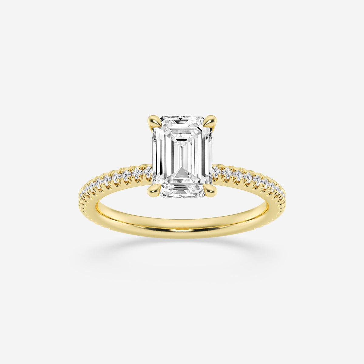 Eliana - Draping Hidden Halo Engagement Ring