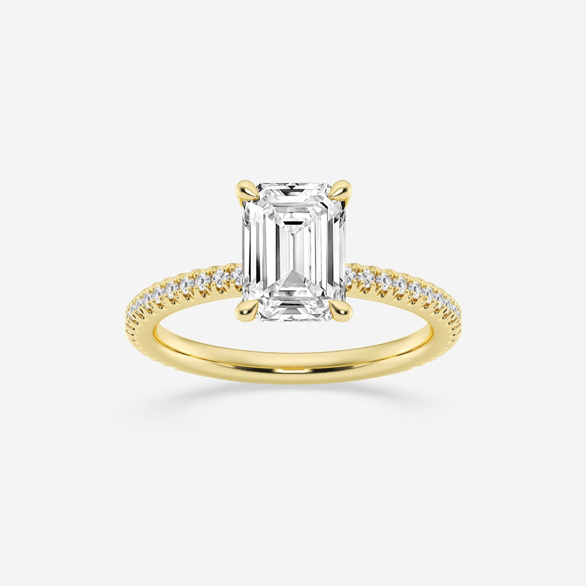 Eliana - Draping Hidden Halo Engagement Ring