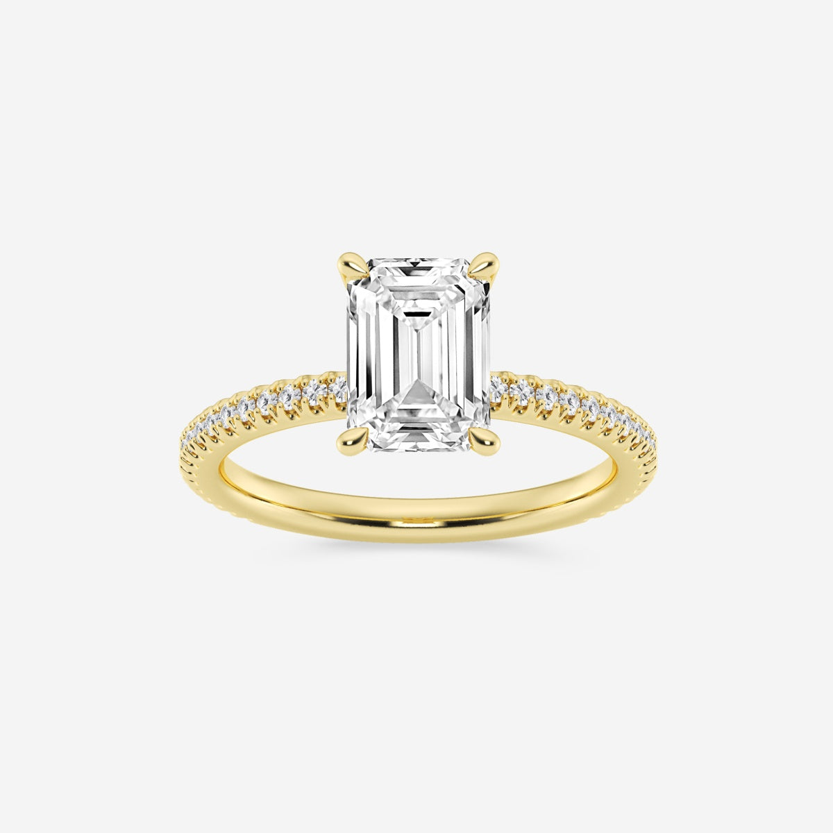 Eliana - Draping Hidden Halo Engagement Ring