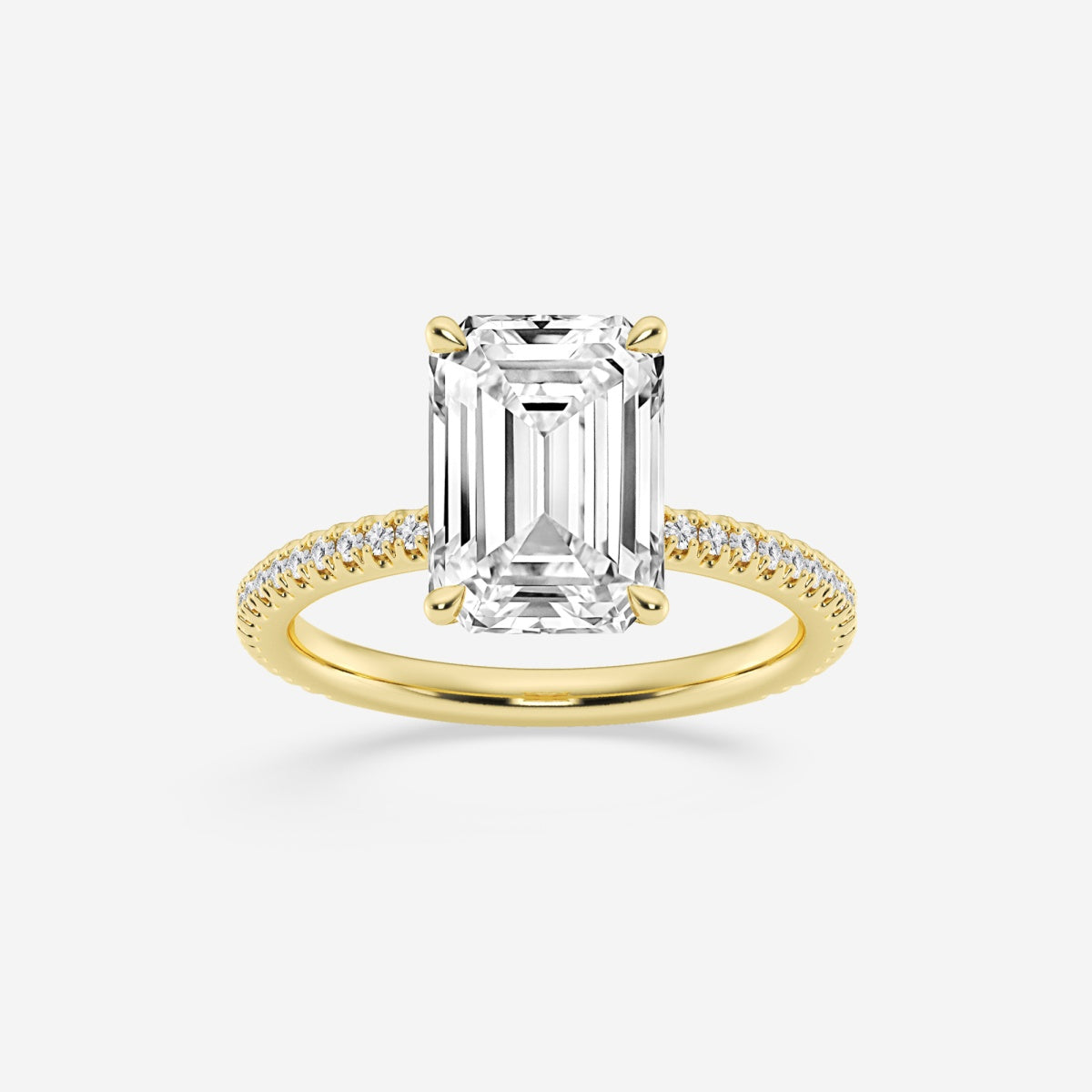 Eliana - Draping Hidden Halo Engagement Ring