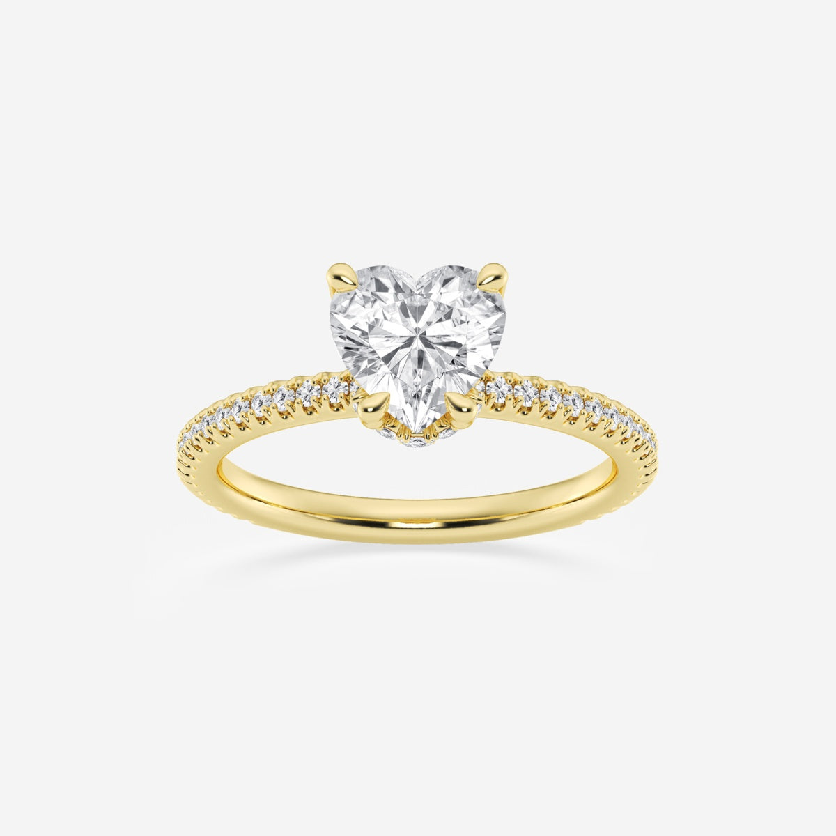 Eliana - Draping Hidden Halo Engagement Ring